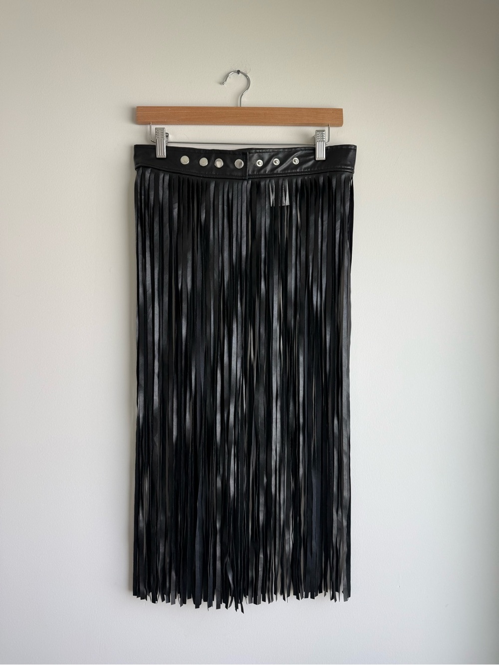 Spencer’s Black Fringe Skirt One Size Festival Western Boho